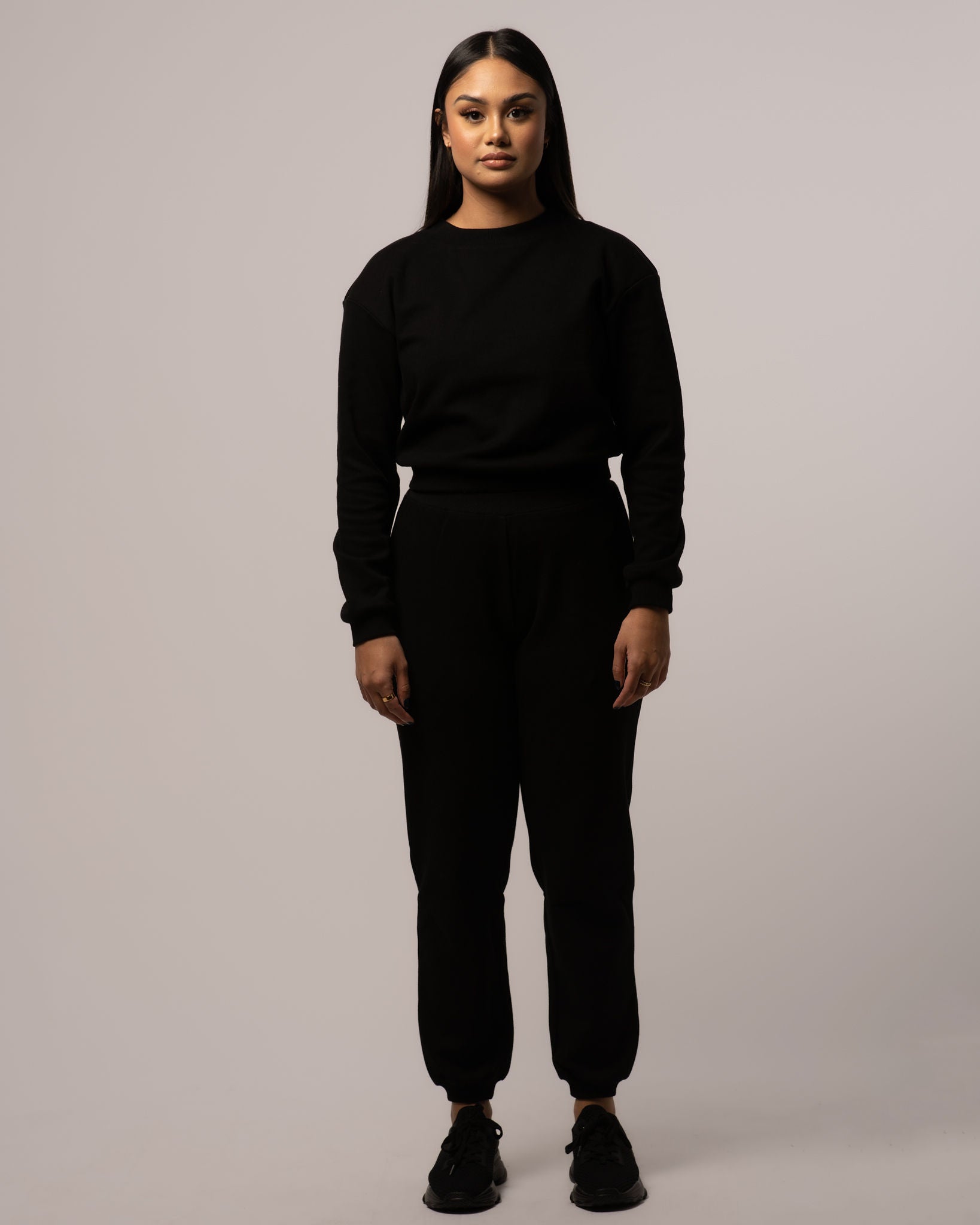 Cropped Crew-Neck Sweater