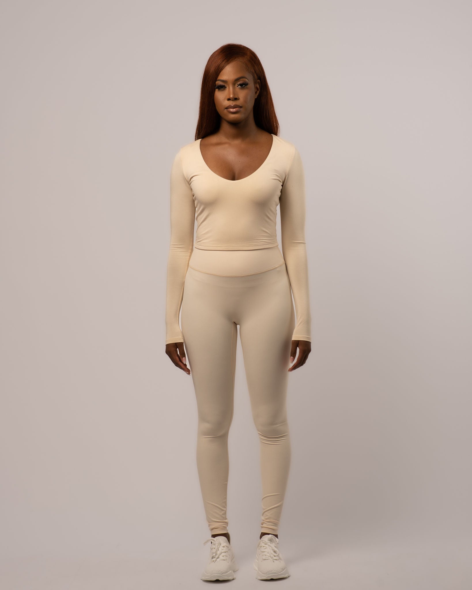 Essential Long Sleeve V-Neck