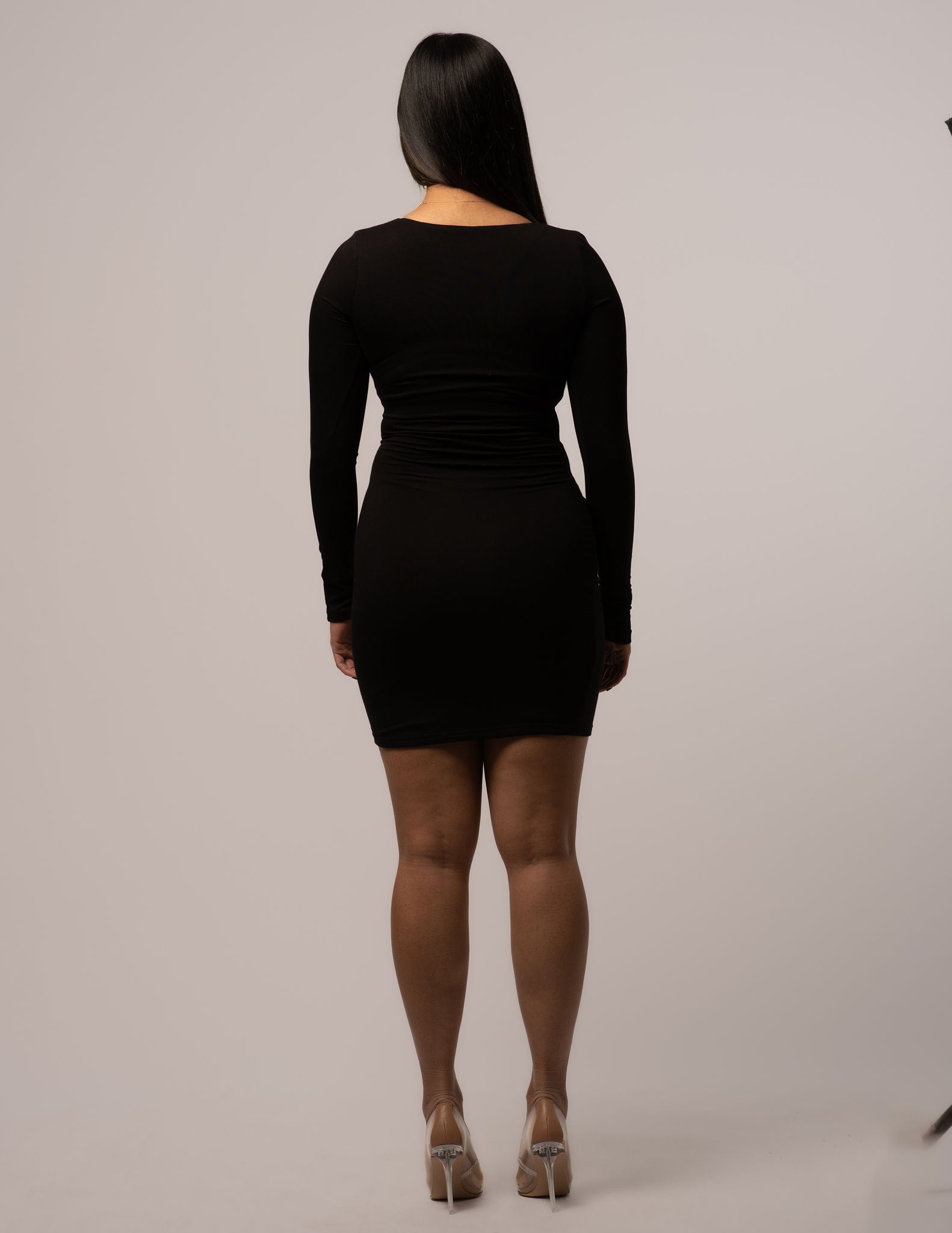Shaping Mini Dress - V-Neck