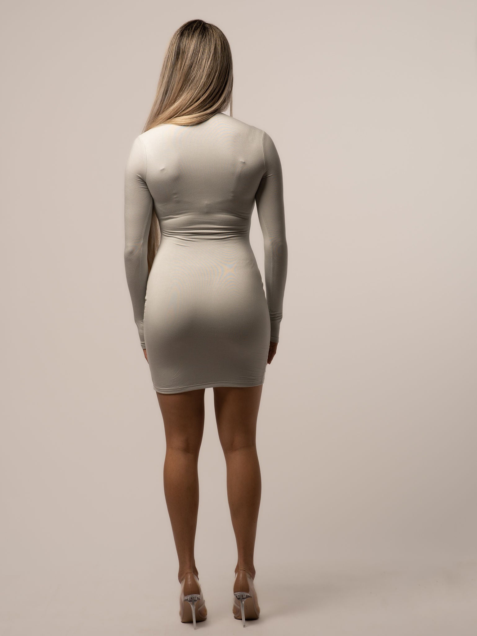 Shaping Mini Dress - Round-Neck