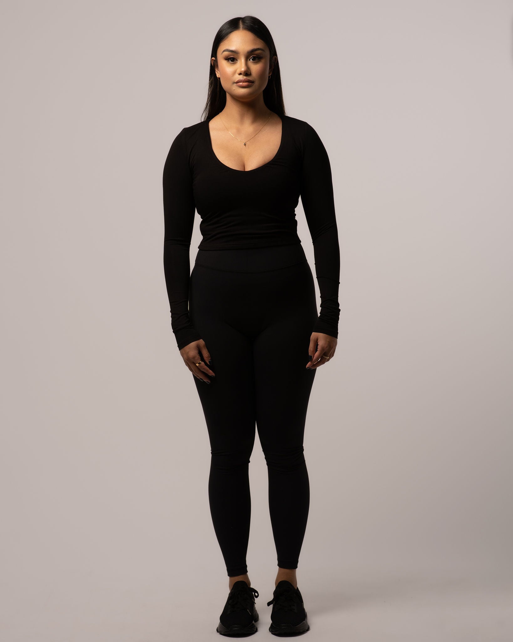 Essential Long Sleeve V-Neck
