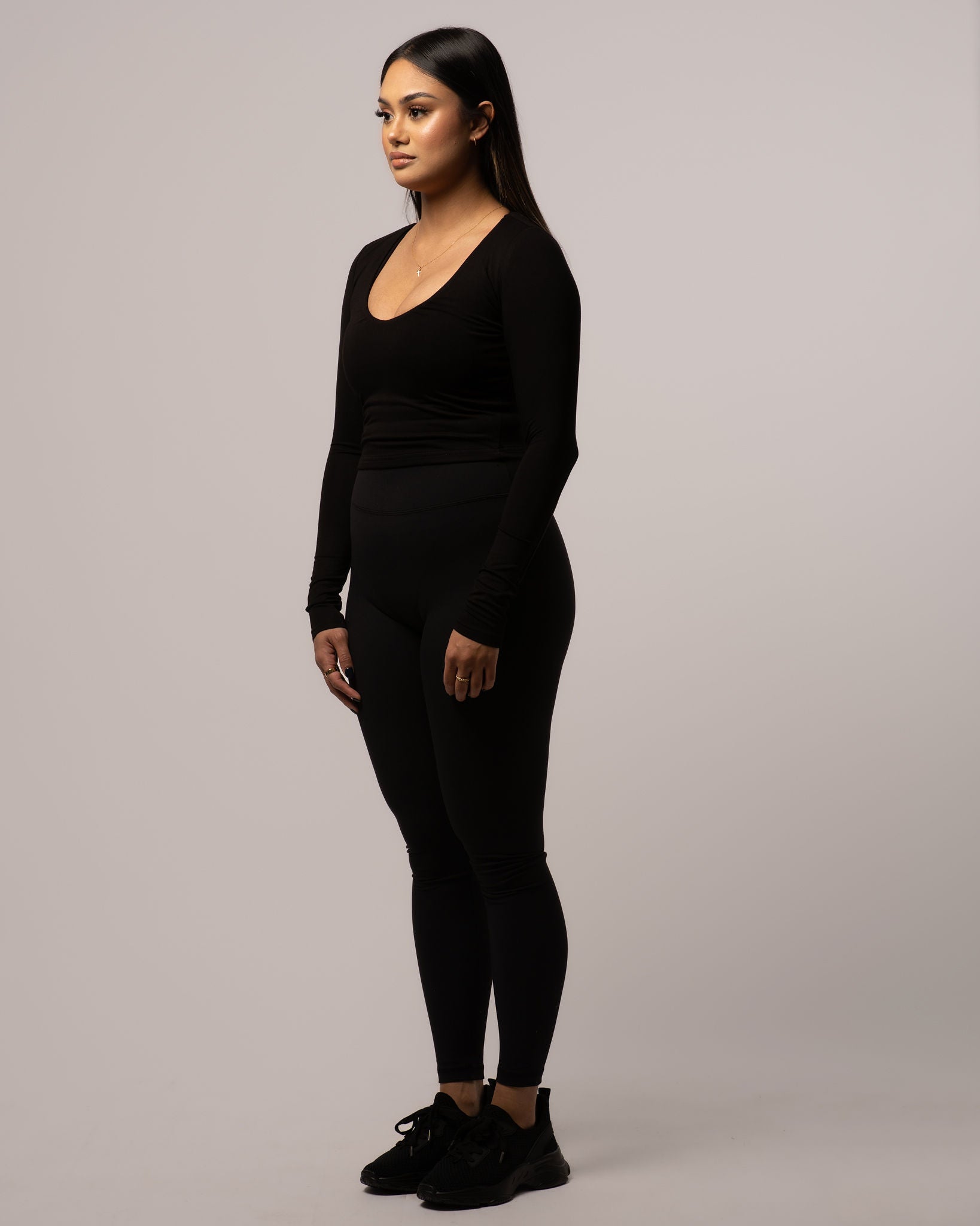 Essential Long Sleeve V-Neck