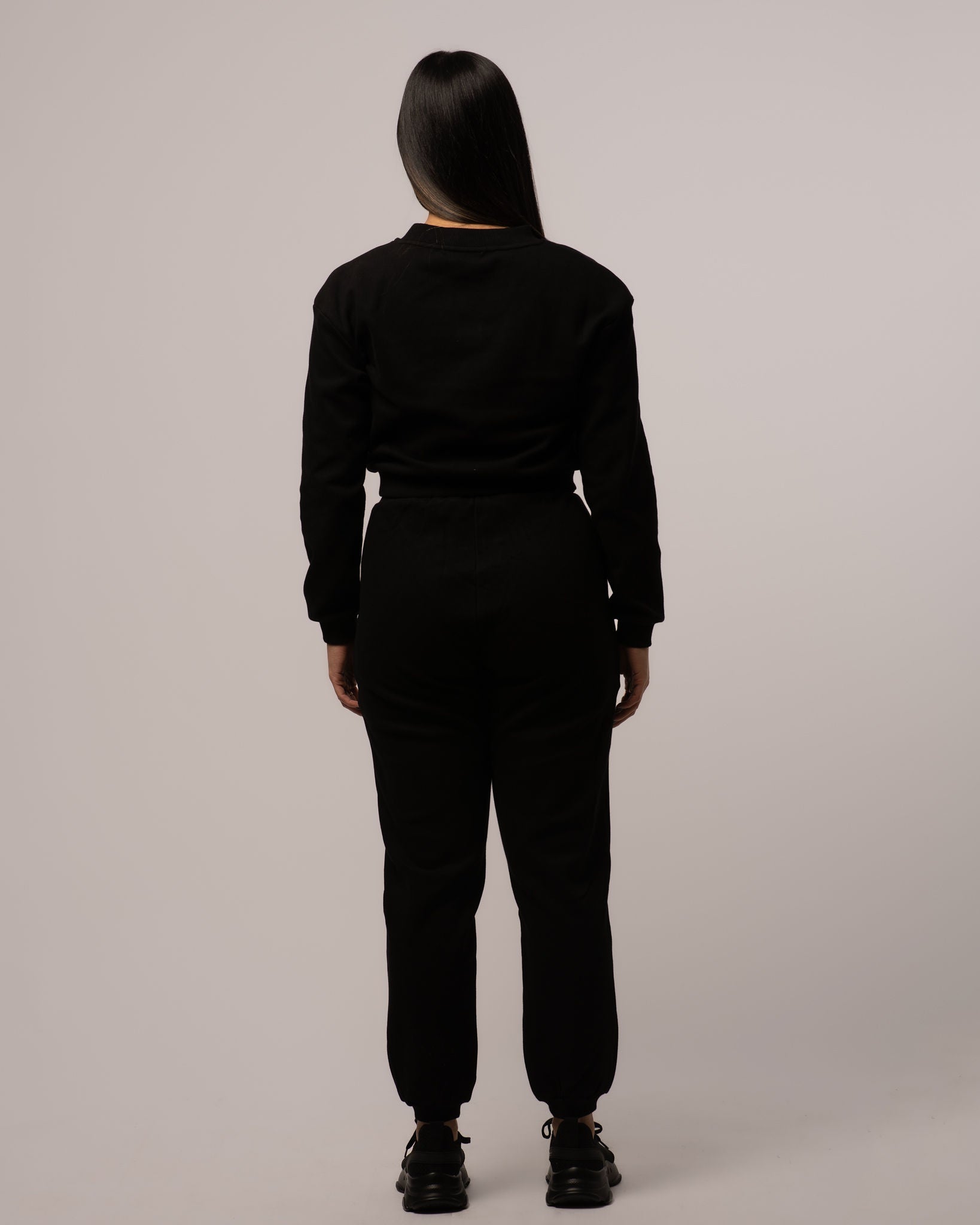 Cropped Crew-Neck Sweater