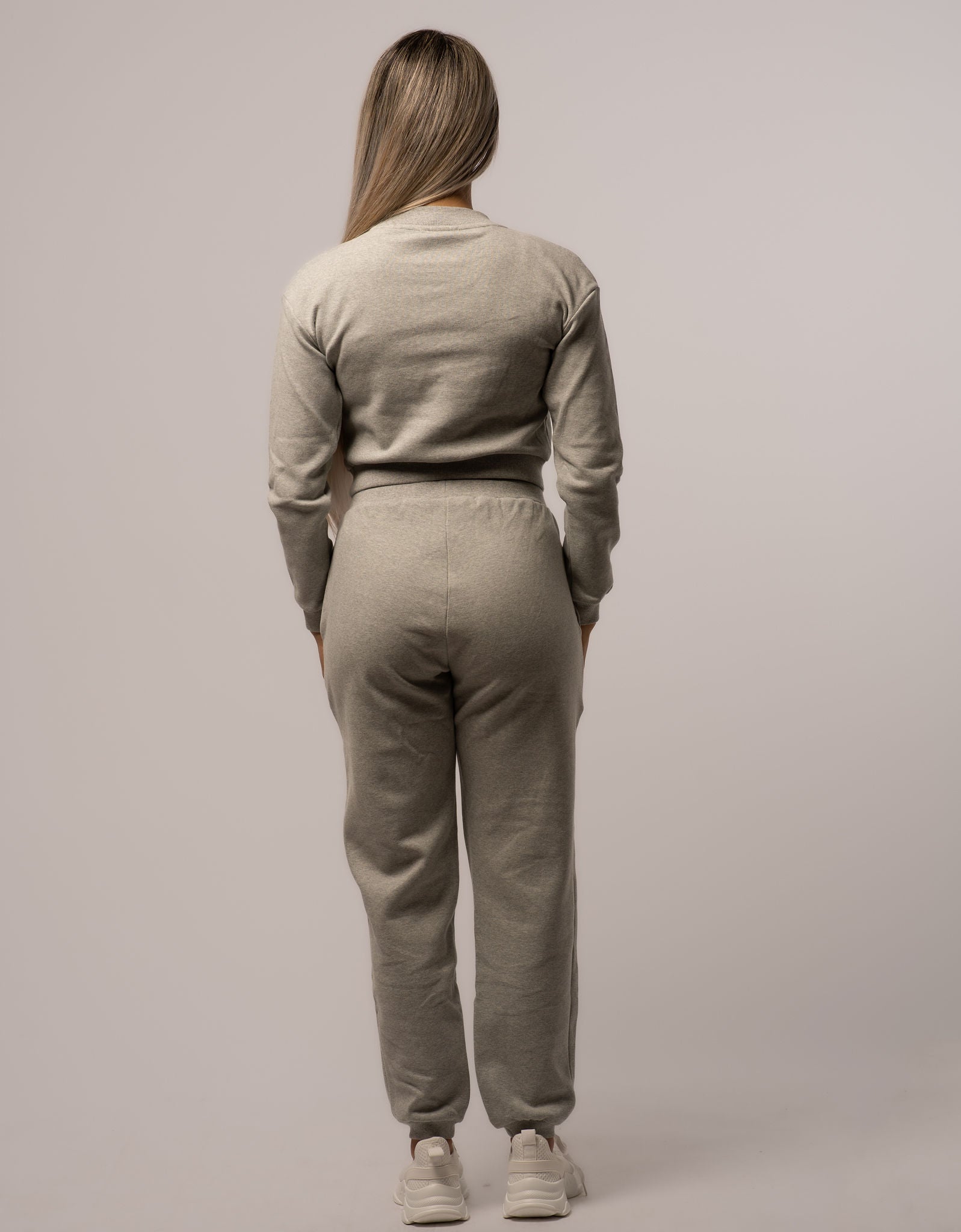Cropped Crew-Neck Sweater